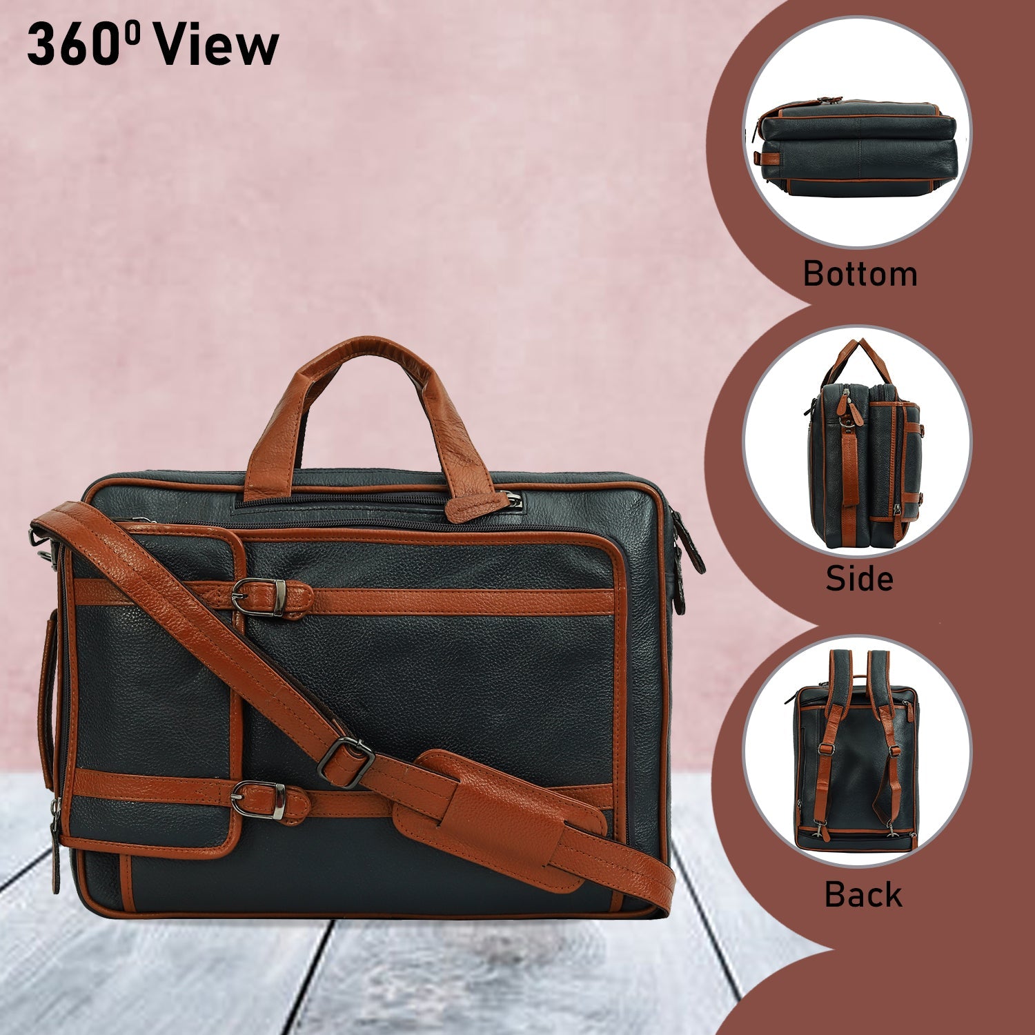 2 in 1 Laptop Backpack with Anti Theft Pocket