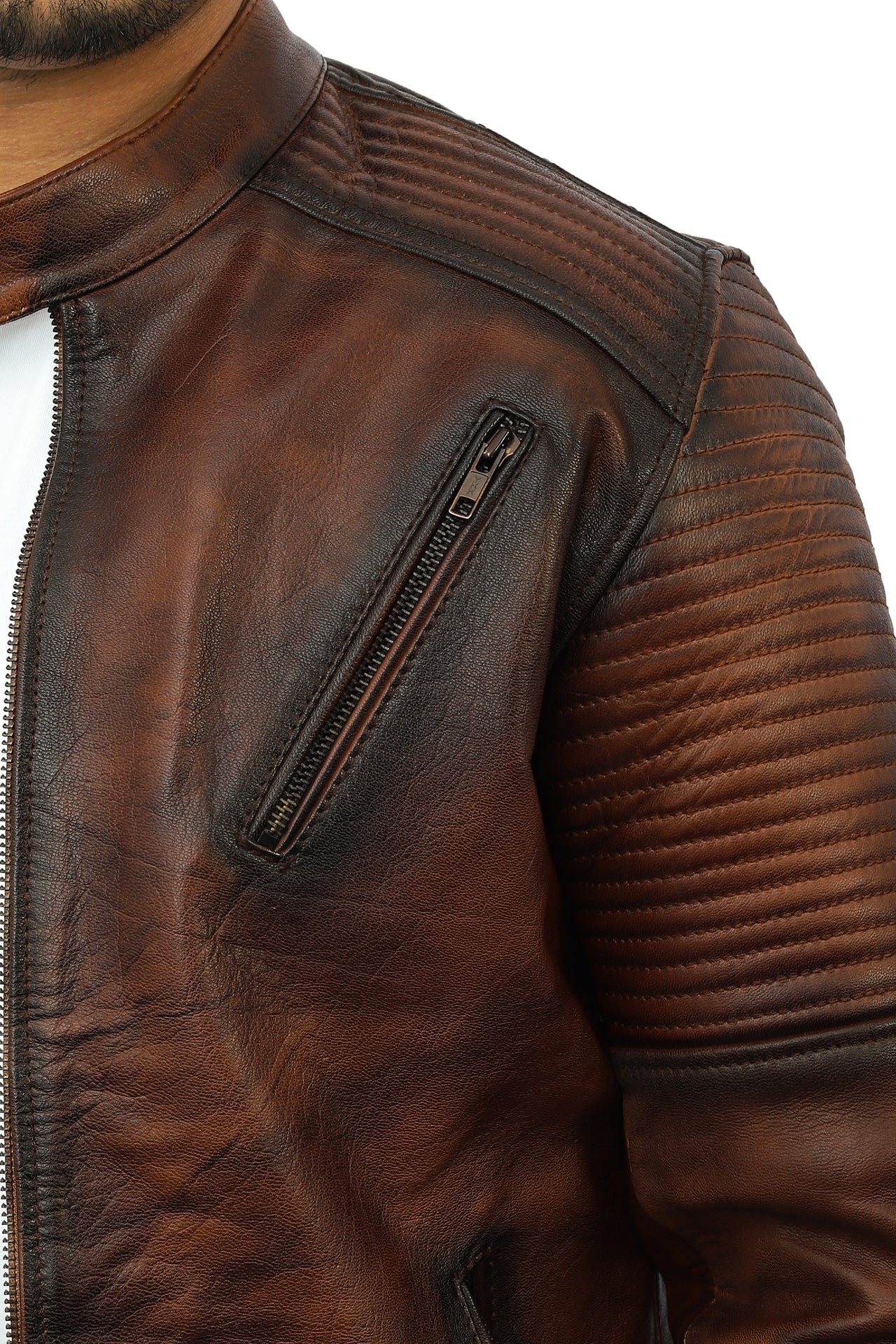 Saint Leather Biker Jacket