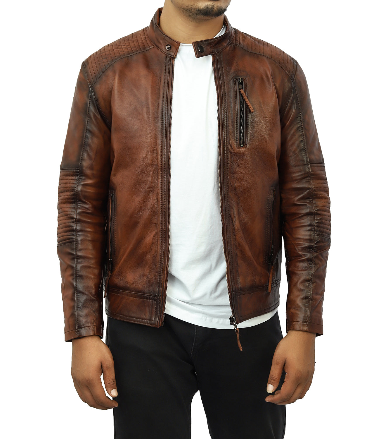 Numero Leather Biker Jacket