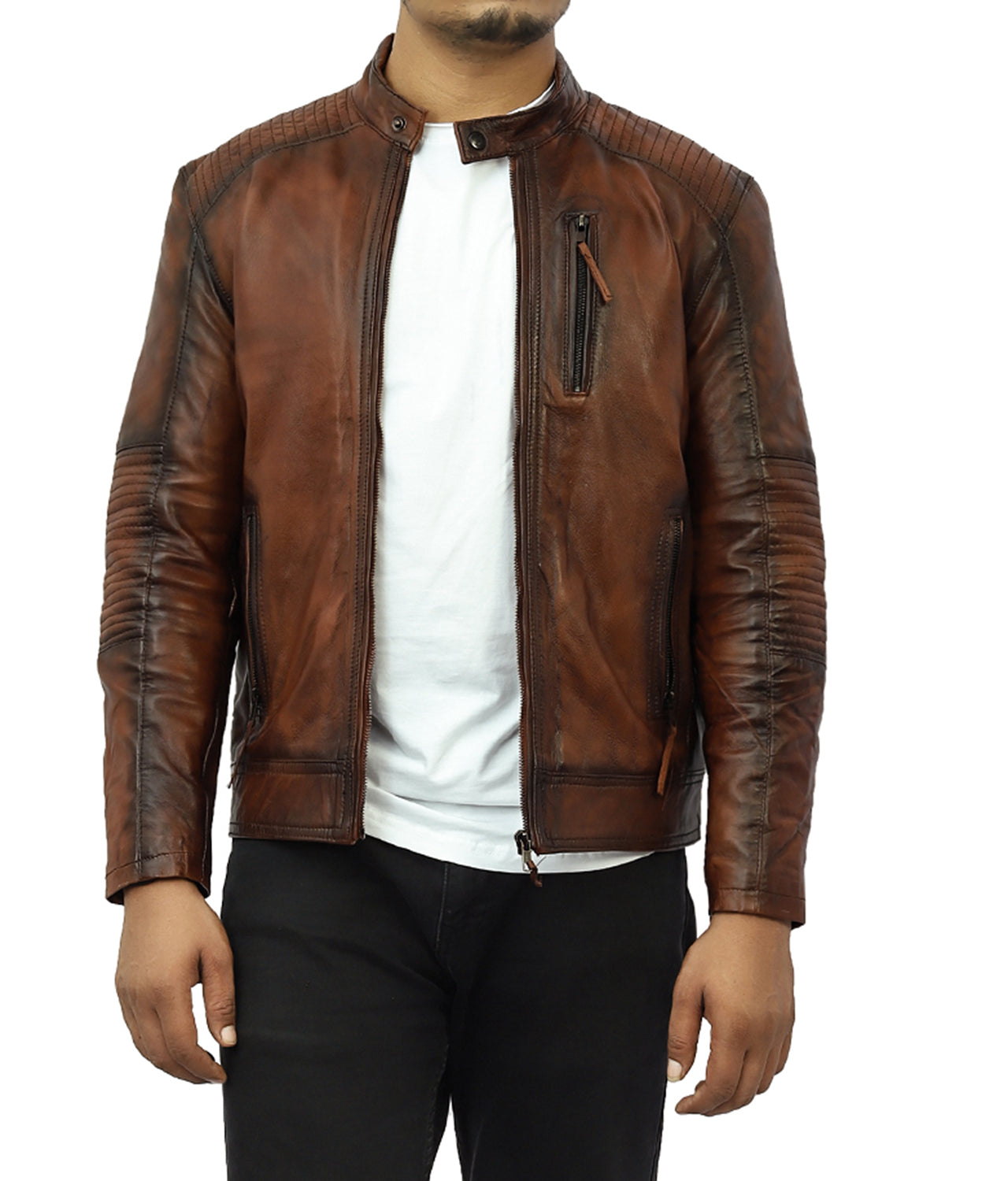 Numero Leather Biker Jacket