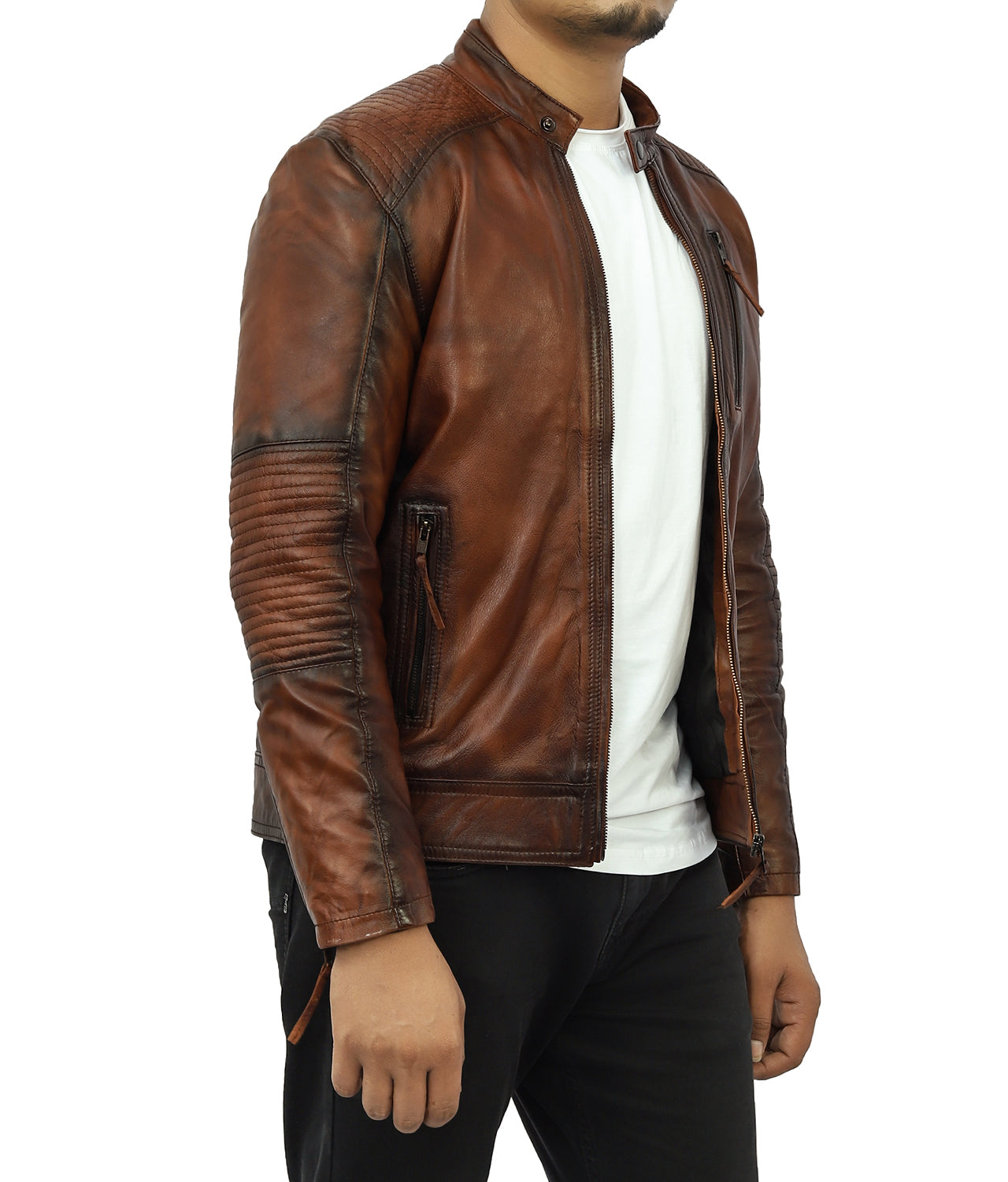 Numero Leather Biker Jacket