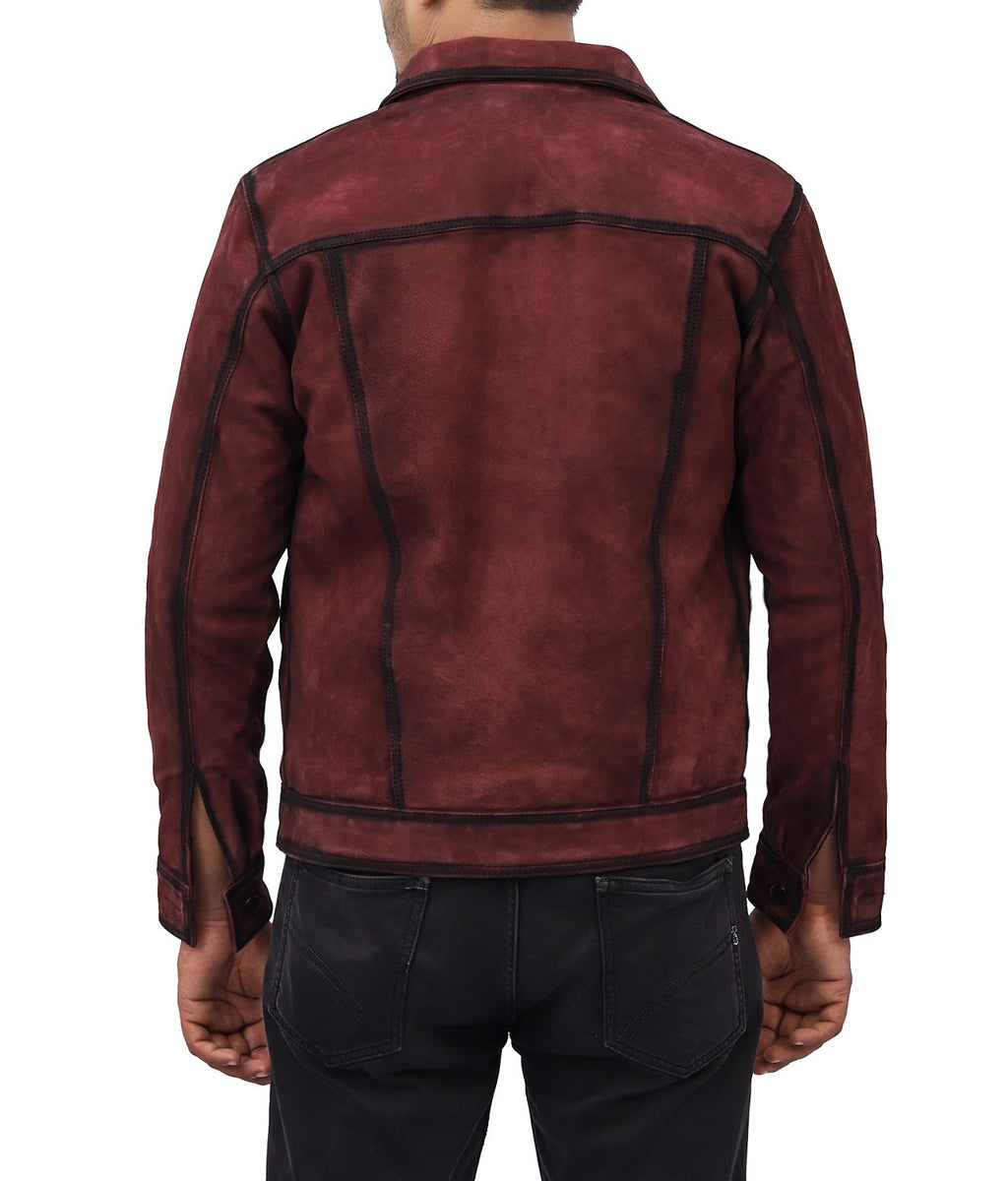 Lives Suede Leather Biker Jacket