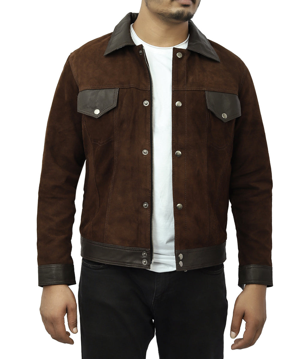 Cantras Suede Leather Biker Jacket