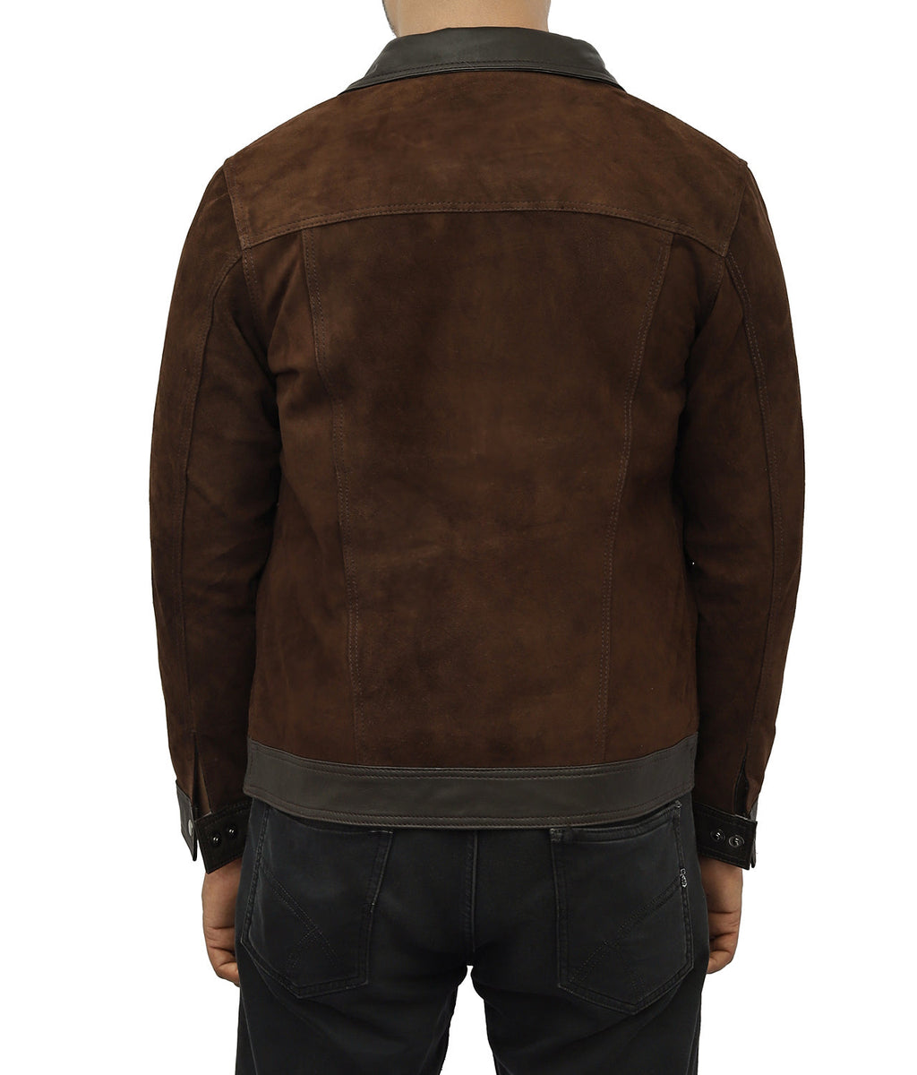 Cantras Suede Leather Biker Jacket