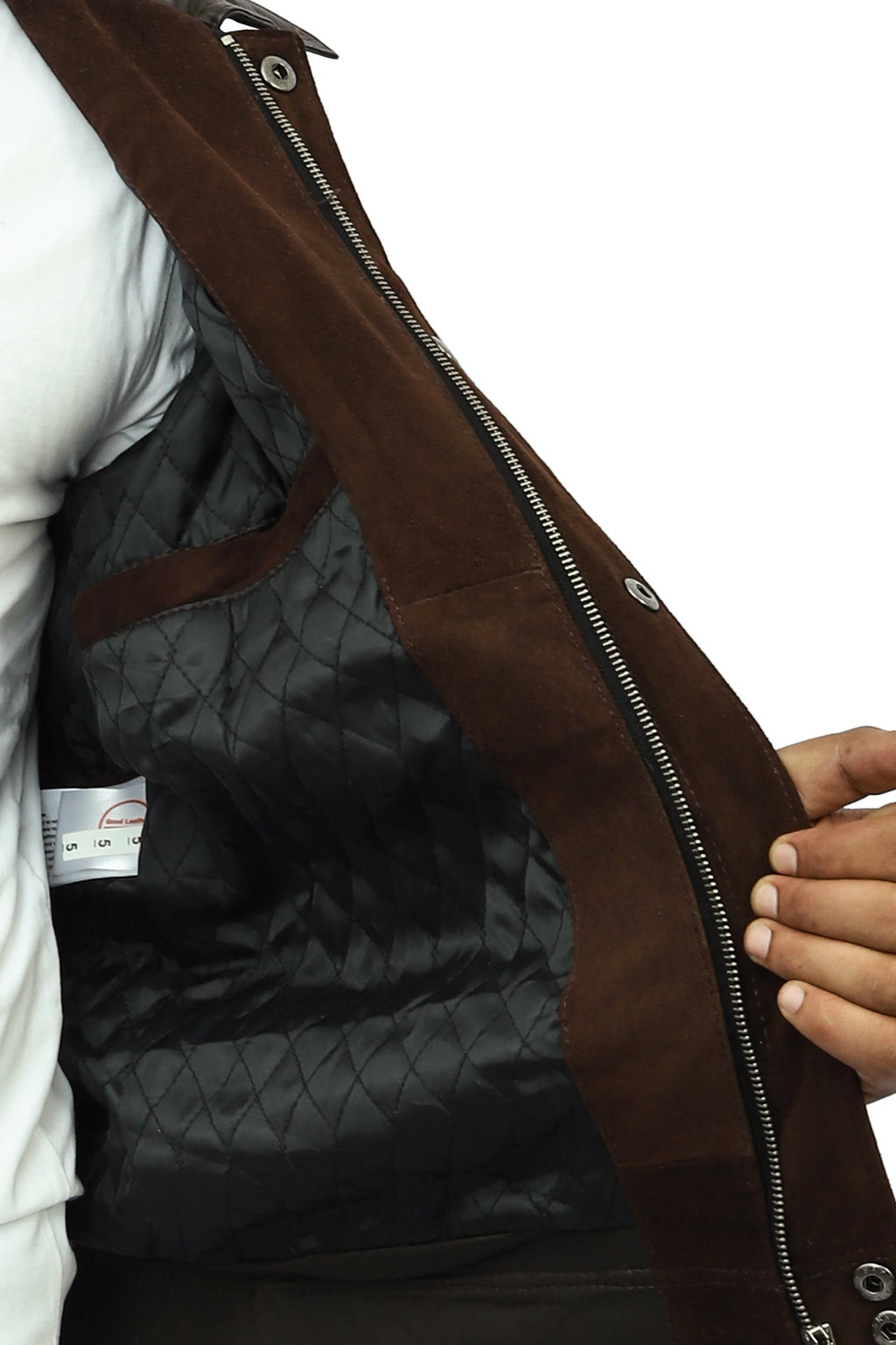 Cantras Suede Leather Biker Jacket