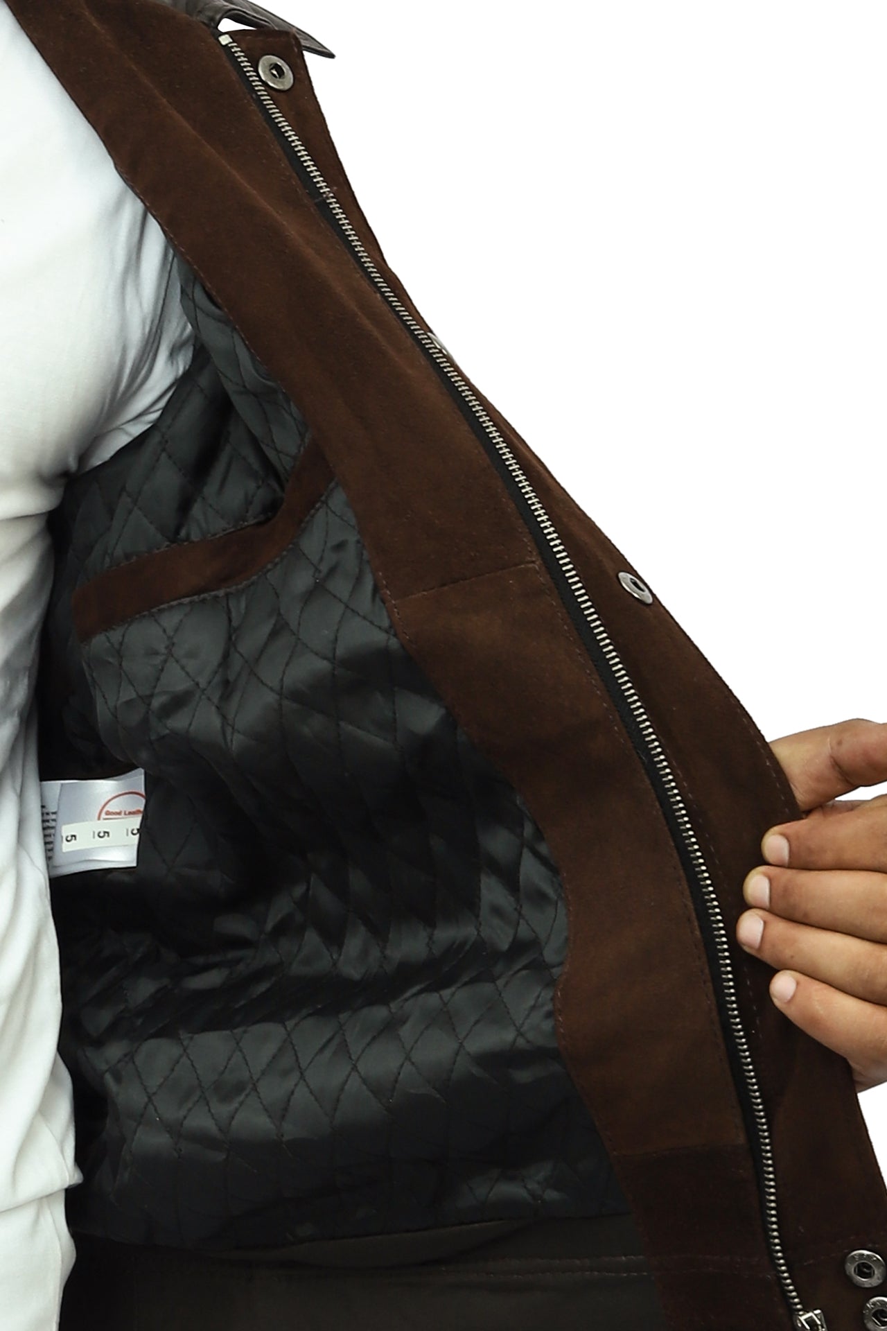 Cantras Suede Leather Biker Jacket