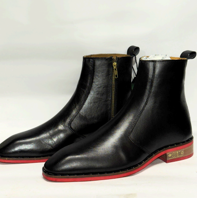 Executive Zip Leather Ankle Boots