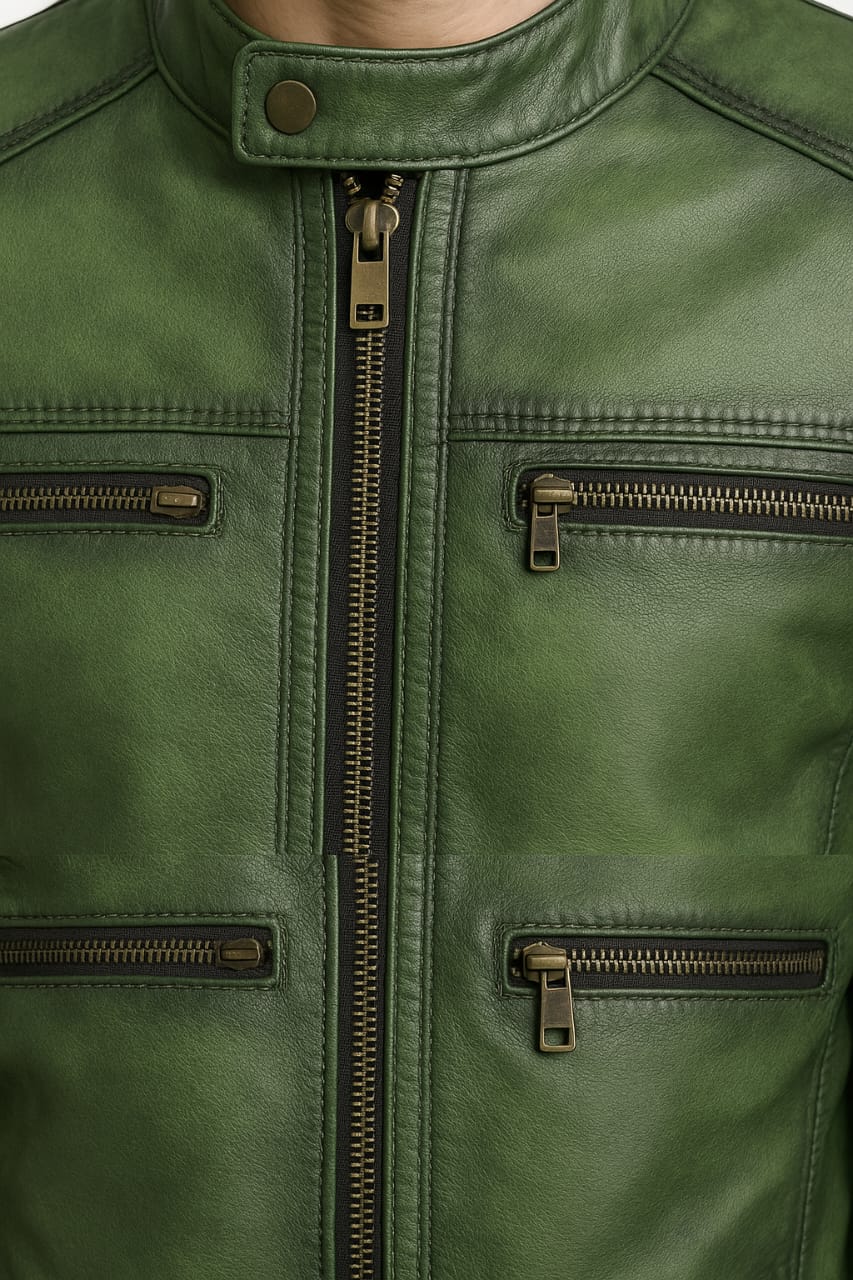 Forest Edge Leather Jacket